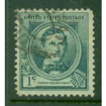 Used 879 1c Stephen Foster Fine NA1570