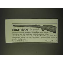 1942 Bishop Stocks Ad