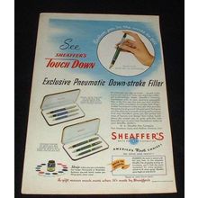 1949 Sheaffer's Threesome Pen Set Ad, NICE!!!