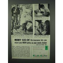 1960 Mutual of New York Insurance Ad - Add-On
