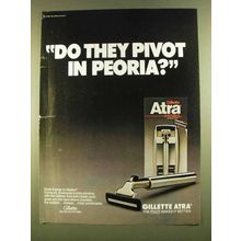 1980 Gillette Atra Razor Ad -Do They Pivot in Peoria