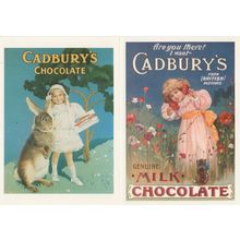 Cadburys Telephone Chocolate Rabbit 2x Advertising Postcard s