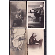 Lady In Military Costume Antique Real Photo 4x Posh Postcard s