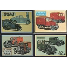 Morris Light Vans GPO Old Transport 4x Postcard s
