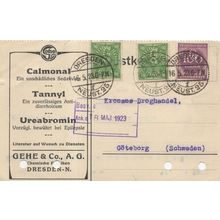 Dresden Calmonal Tannyl Ureabromin Sedativum Epilepsie Gehe & Co 1923 Swiss Post