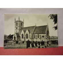 ST. MARTIN'S CHURCH, BLADON, OXFORD , unused postcard Churchill's grave #