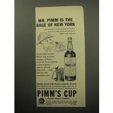 1954 Pimm's Cup Ad - Mr. Pimm is the rage of New York