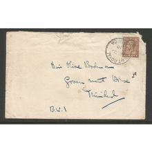 Jamaica 1930 Cover 1 1/2d Brown Used With A Port Royal Postmark SG 109
