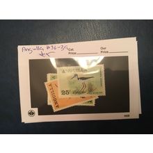 ICOLLECTZONE Anguilla #36-39 VF NH birds