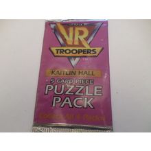 Sabans - 1995 - VR Troopers - Kaitlin Hall - 5 Card Puzzle Pack - New/Sealed