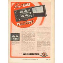 westinghouse electric 1936 first cost industrial analyzer vintage ad