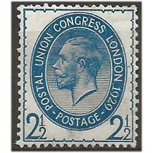 1929 SG437 2 1/2d Blue PUC Mounted Mint . .. .