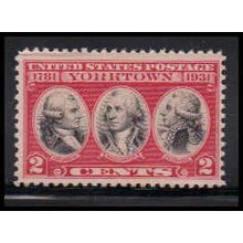 703 2c Yorktown Just Clears MNH O4947