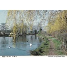 Croxley Canal Tow Path Hertfordshire Council Rare 1980s Postcard