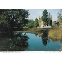 Chorleywood Cottage & Pond in Summer Local Hertfordshire Council 1980s Postcard