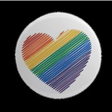 Rainbow Heart[ 2.25 inch Rainbow ]