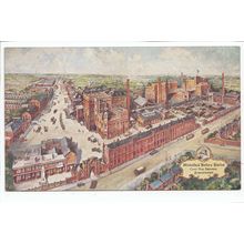 Artistic View Mitchells & Butlers Ltd Cape Hill Brewery Birmingham Postcard CH8