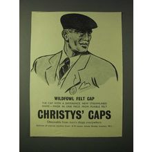 1955 Christys' Caps Ad - Wildfowl Felt Cap