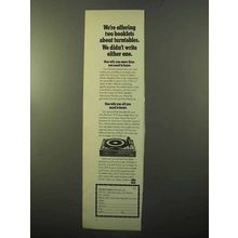 1970 Dual 1219 Turntable Ad - We Didn't Write Either