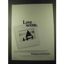 1973 Virginia Tourism Ad - Love Scene