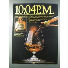 1981 Grand Marnier Liqueur Ad - 10:04 P.M. Stratford