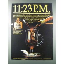 1981 Grand Marnier Liqueur Ad - 11:23 P.M. Monte Carlo