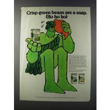 1981 Green Giant Green Beans Ad - Are A Snap