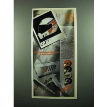 1989 Lazer LZX Motorcycle Helmet Ad - Banged Heads