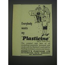 1957 Harbutt's Plasticine Ad - Everybody wants my Plasticine