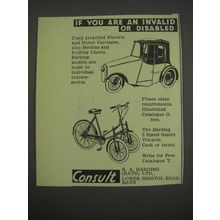 1957 R.A. Harding Ad - If you are an invalid or disabled