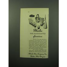 1950 Blenko Glassware Ad - Blenko fine handcrafted glassware