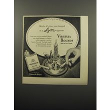 1950 Benson & Hedges Virginia Rounds Cigarettes Ad - Maybe it's time