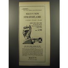 1950 Macy's Stratoflame Cigarette Lighter Advertisement - Suddenly