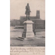 John Bright Rochdale Statue Antique Postcard