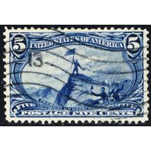 288, Used 5¢ VF+ And Fault Free - Trans-Mississippi ^ Stuart Katz