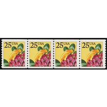 2281i, 25¢ Seam Line Strip/4 With Black Litho Color Omitted ERROR Stuart Katz