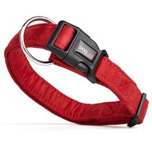 Comfort Microfiber Flat Collar Red 1" - 15"-25"