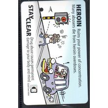 Stay Clear From Drugs S'pore TransitLink Train/Bus Card