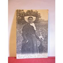 COSTUME OF ROCHELLE, FRANCE. used antique postcard 1905 pm =