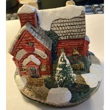 Schoolhouse Christmas Village Decoration 4"
