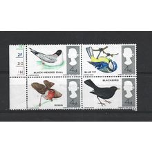 GB.British Birds set of 4.Mounted Mint.Jul25a