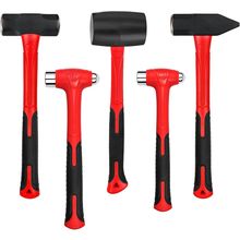 C&T 5-Piece Hammer Set, 16Oz Ball Peen Hammer | 32Oz Ball Peen Hammer | 32Oz Rub