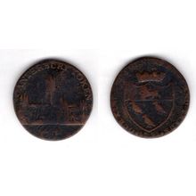 Great Britain. Canterbury Halfpenny 1792. dy13476