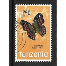 TANZANIA 1973 BUTTERFLIES 1s.50 PRECIS OCTAVIA SG 168 FINE USED#