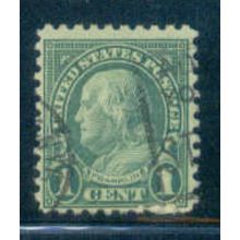 Used 581 1c Benjamin Franklin Barely Clears A16296