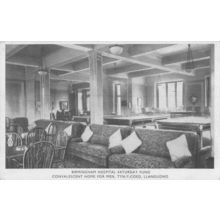 Tyn-Y-Coed Billard Room Birmingham Hospital Saturday Fund Llandudno Postcard