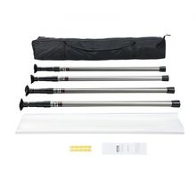 Dust Barrier Poles, Carry Bag, 10 Ft Poles with 4 Telescoping Poles, and 32....