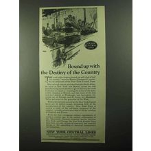 1922 New York Central Ad - Destiny of the Country