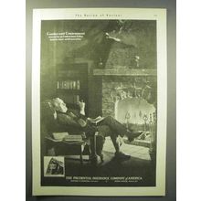 1930 Prudential Insurance Ad - Comfort and Contentment