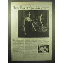 1930 Pond's Cold Cream Ad - Mrs. Howard Spreckels